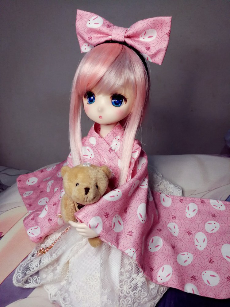 Japanese Girl Lifestyle - 1/6 1/4 1/3 BJD ชุดกิโมโนญี่ปุ่น+กระโปรงชุดสำหรับ BJD/SD