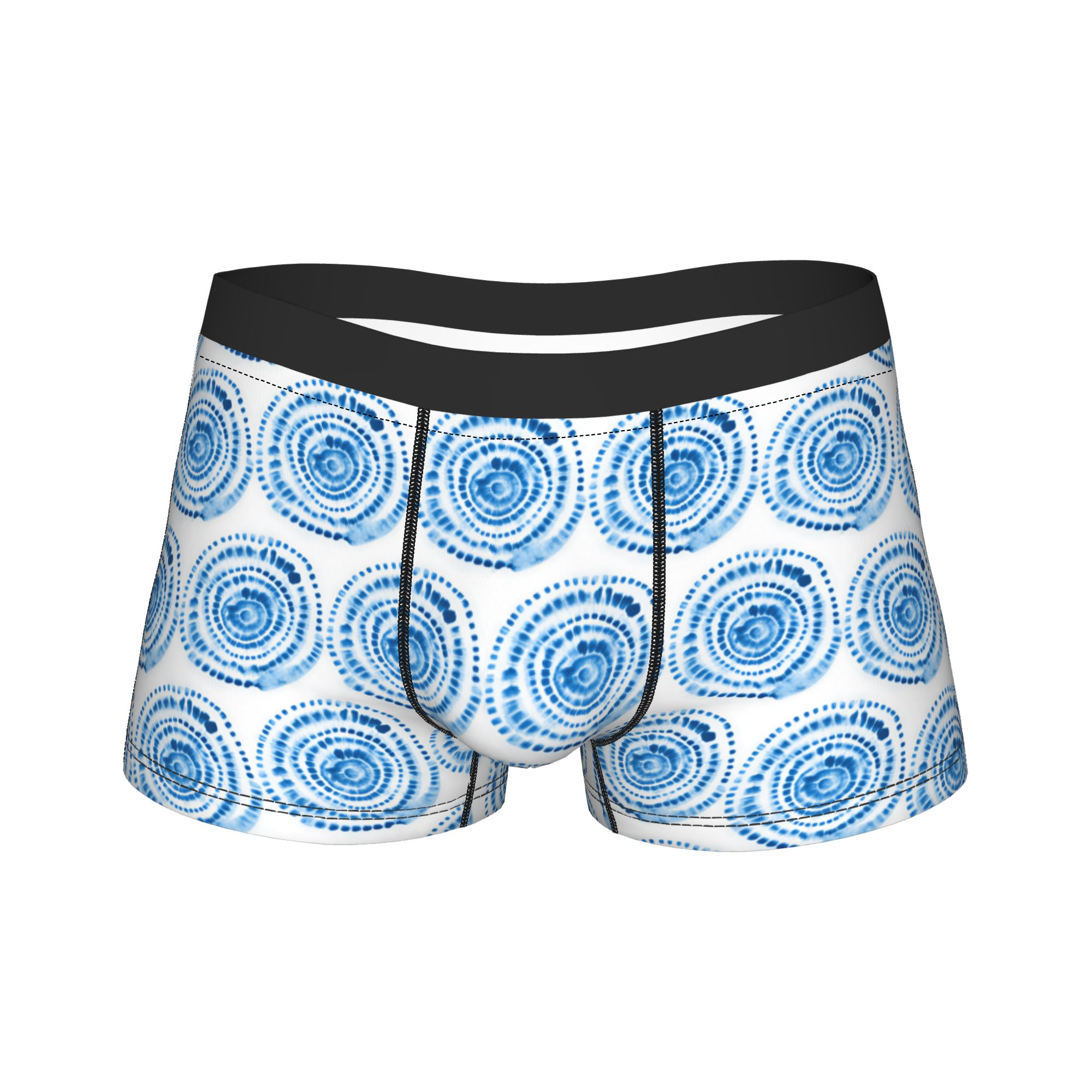 Shibori Tie Dye - กางเกงในชายลายชิโบริแบบไร้รอยต่อ ผ้าเนื้อนุ่ม คุณภาพดี พิมพ์ลาย ไซส์ใหญ่
