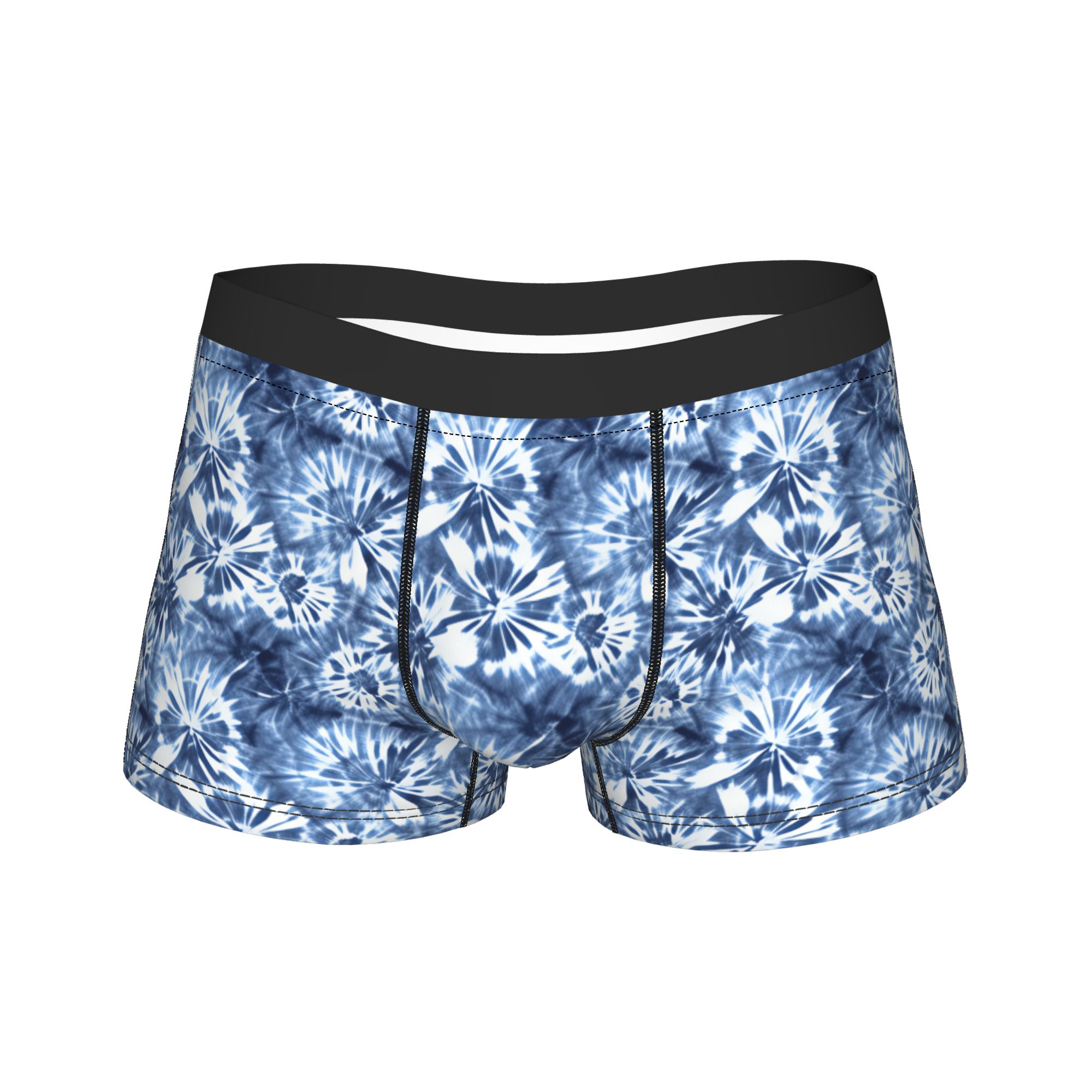 Shibori Tie Dye - กางเกงบ็อกเซอร์ลายไทได ชิโบริ ลายไร้รอยต่อ กางเกงชั้นในชายคุณภาพดี กางเกงบ็อกเซอร์แบบแปลกใหม่ ไอเดียของขวัญ