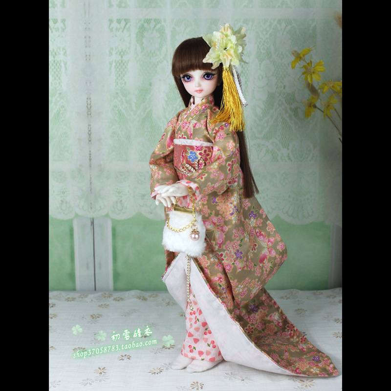 Japanese Girl Lifestyle - ชุดกิโมโนญี่ปุ่นยูกาตะ 1/4 1/3 สำหรับตุ๊กตา BJD/SD MSD