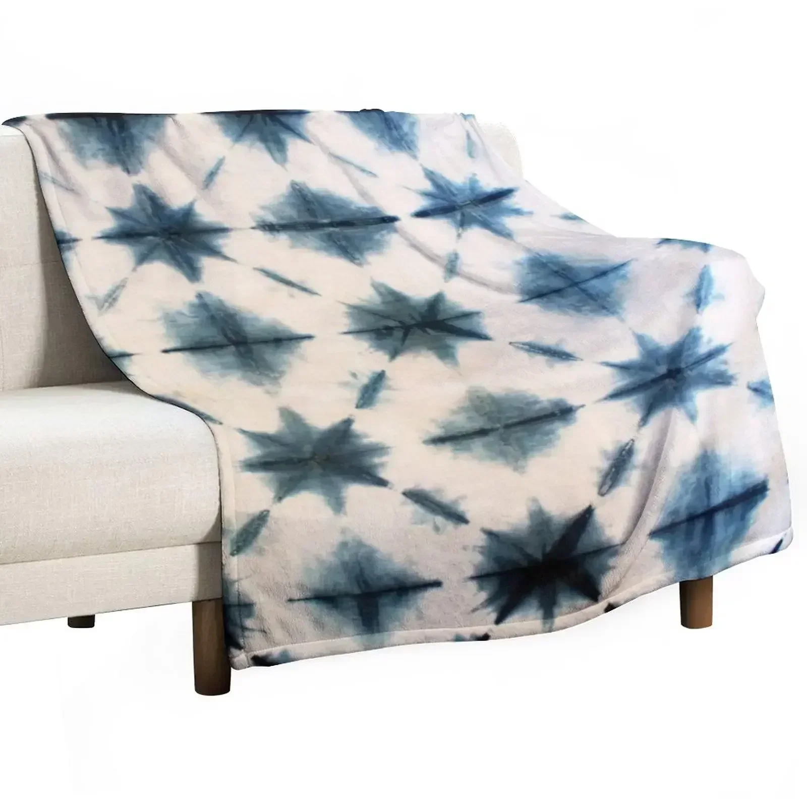 ผ้าห่มทินท์อินดิโก้ลายมัดย้อมช - Shibori Tie Dye บทวิจารณ์และราคา