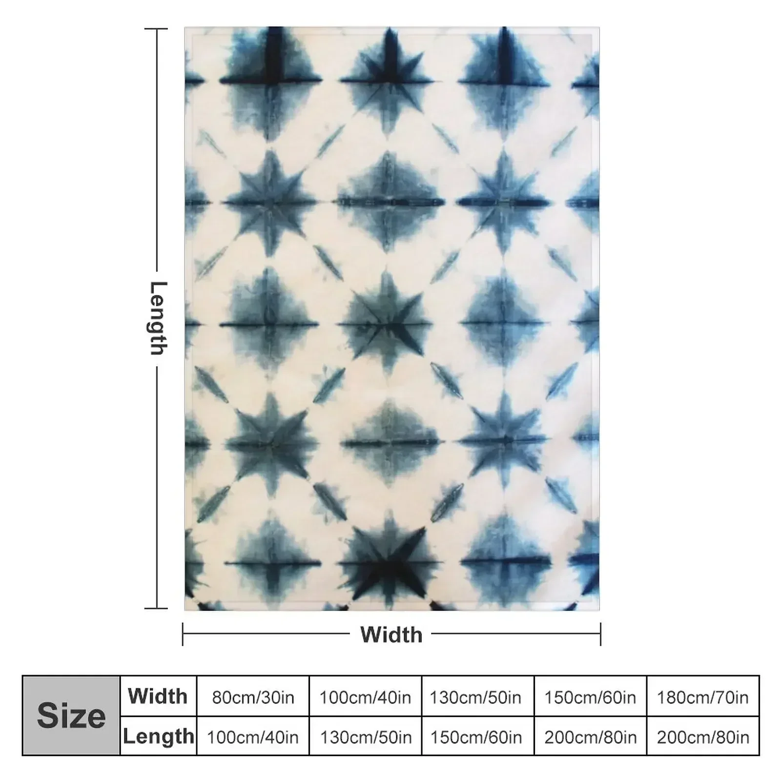 ผ้าห่มทินท์อินดิโก้ลายมัดย้อมช - Shibori Tie Dye บทวิจารณ์และราคา