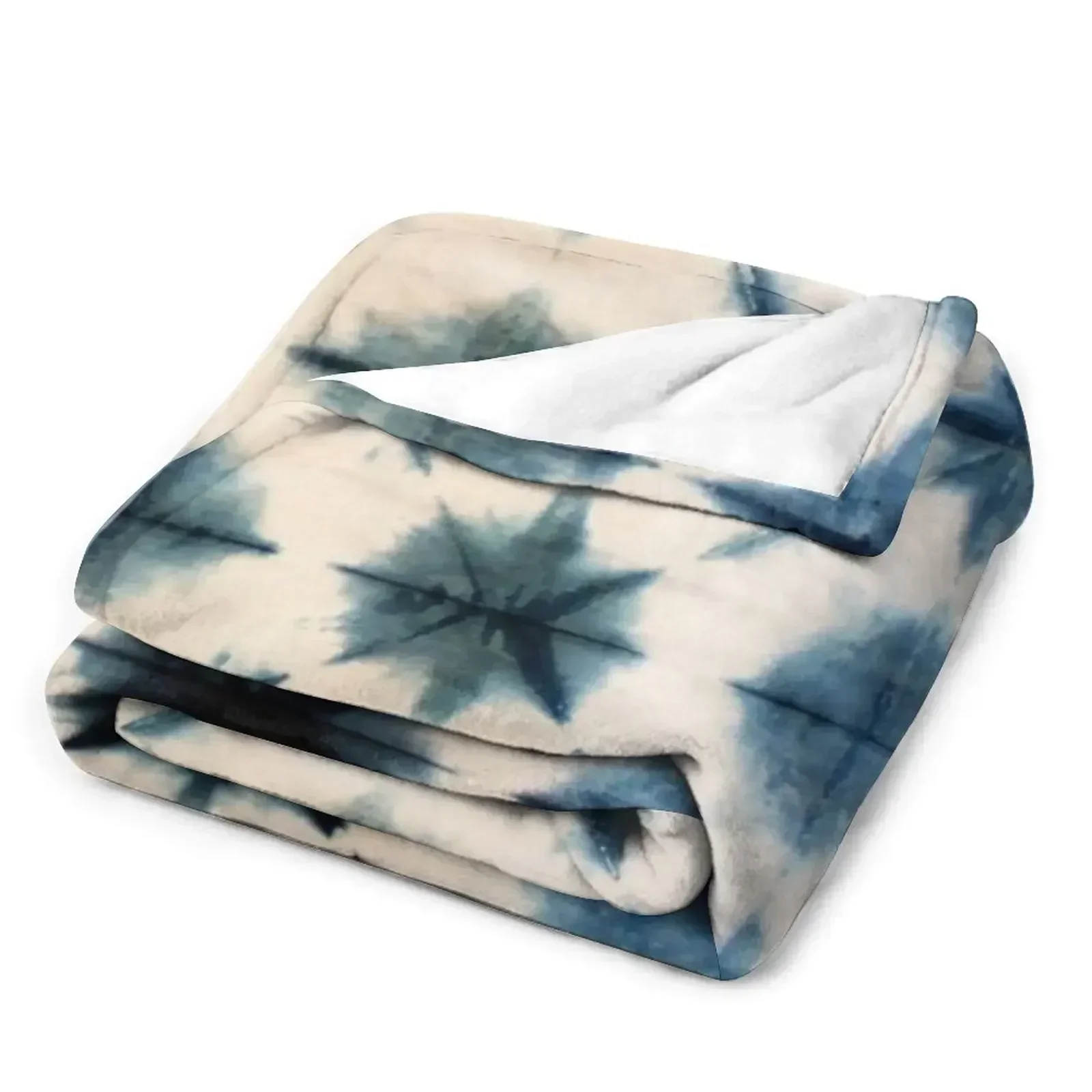 ผ้าห่มทินท์อินดิโก้ลายมัดย้อมช - Shibori Tie Dye บทวิจารณ์และราคา
