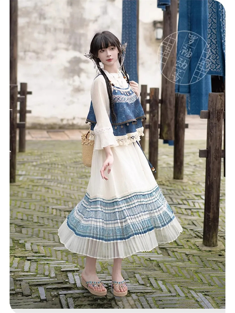 ชุดสไตล์จีนใหม่กระโปรงมีสายรัด - Indigo Dye Kit บทวิจารณ์และราคา