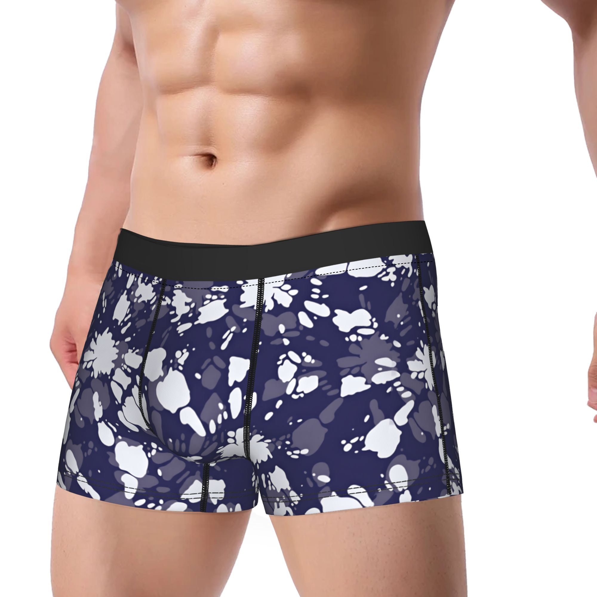 กางเกงบ็อกเซอร์ลายวงกลมซันเบิร - Shibori Tie Dye บทวิจารณ์และราคา