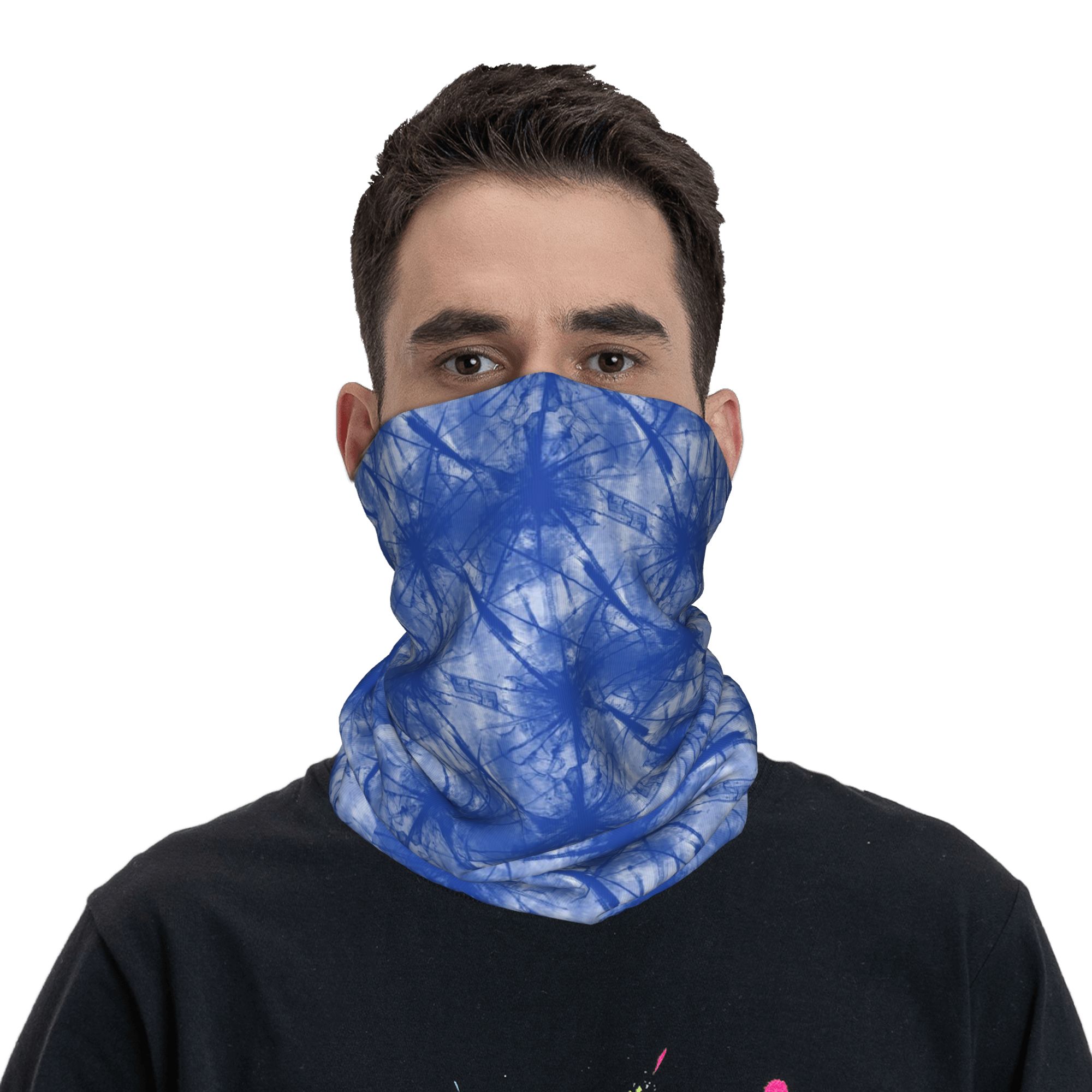ผ้าพันคอพิมพ์ลายอินดิโก ไท ได  - Shibori Tie Dye บทวิจารณ์และราคา