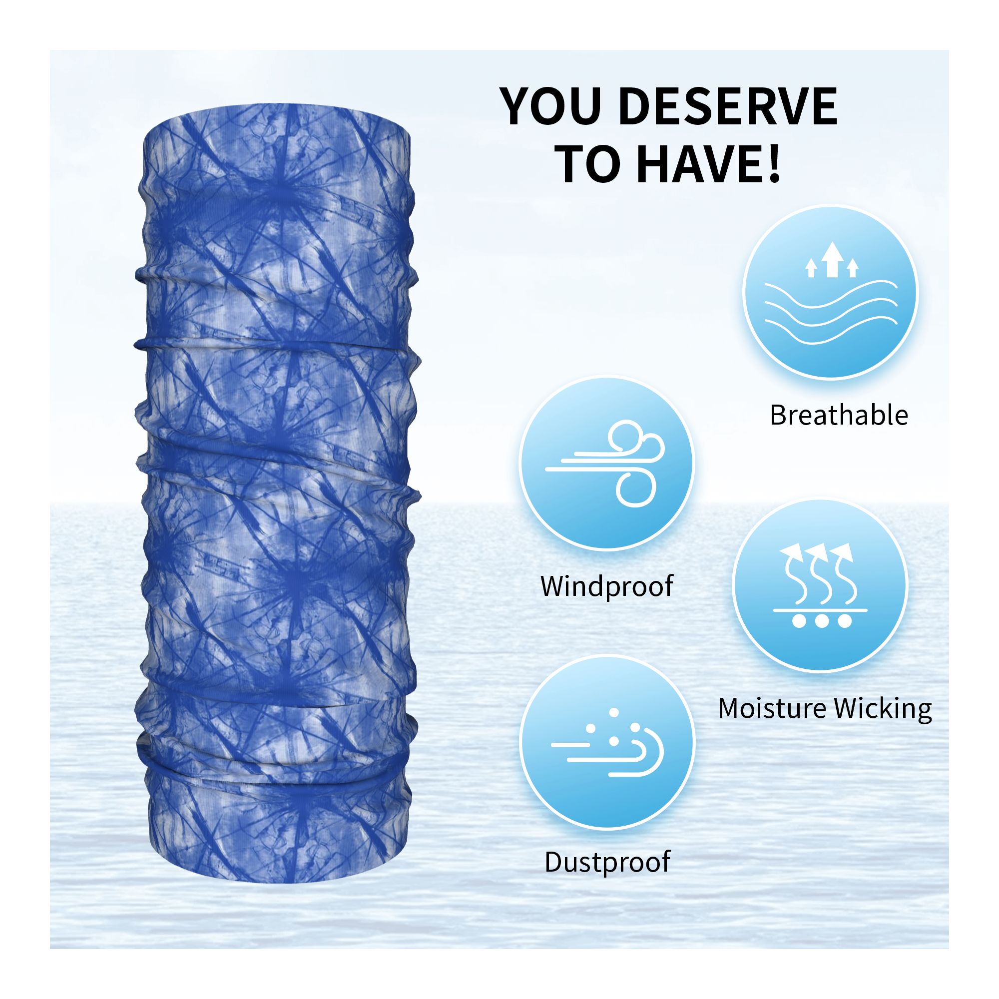 ผ้าพันคอพิมพ์ลายอินดิโก ไท ได  - Shibori Tie Dye บทวิจารณ์และราคา