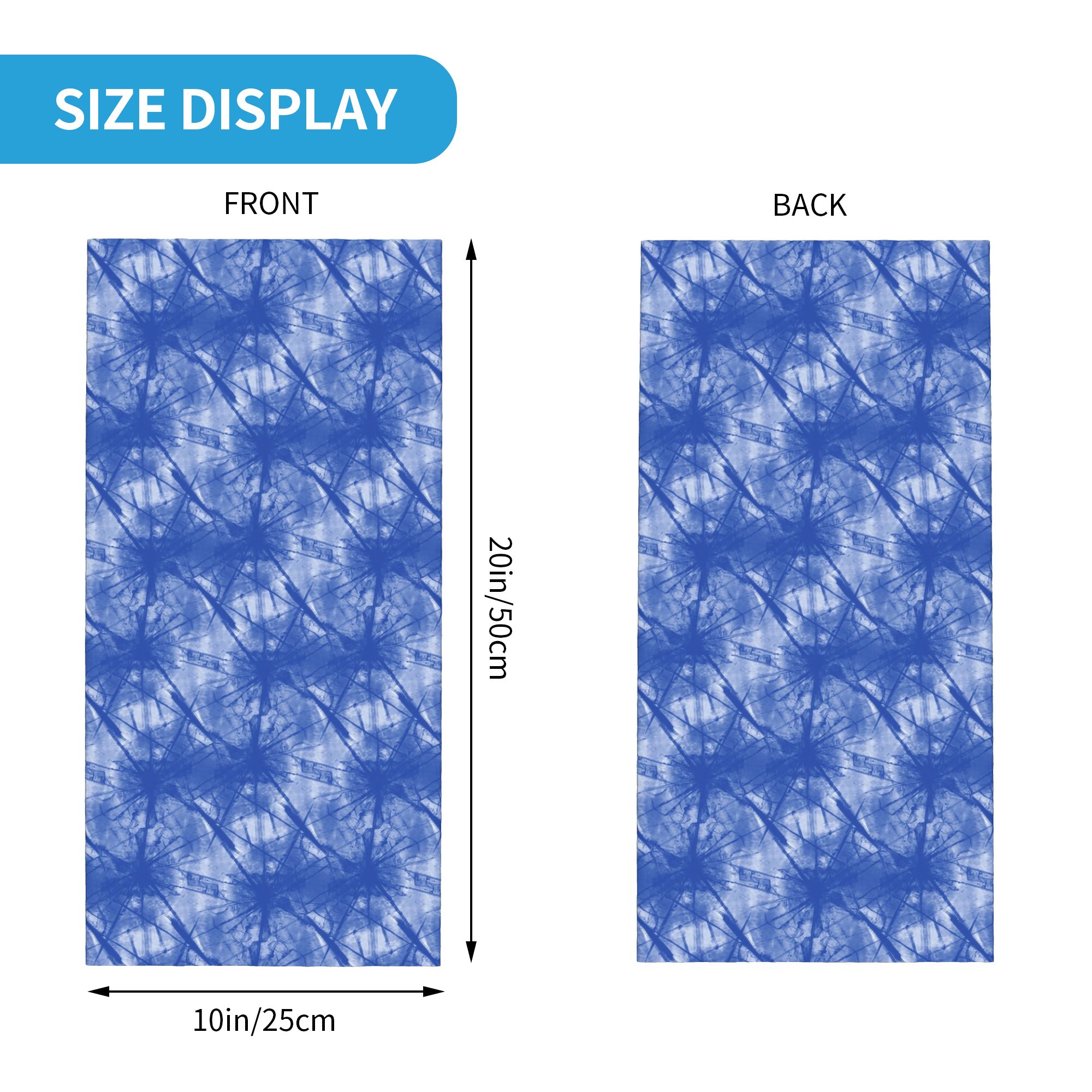 ผ้าพันคอพิมพ์ลายอินดิโก ไท ได  - Shibori Tie Dye บทวิจารณ์และราคา