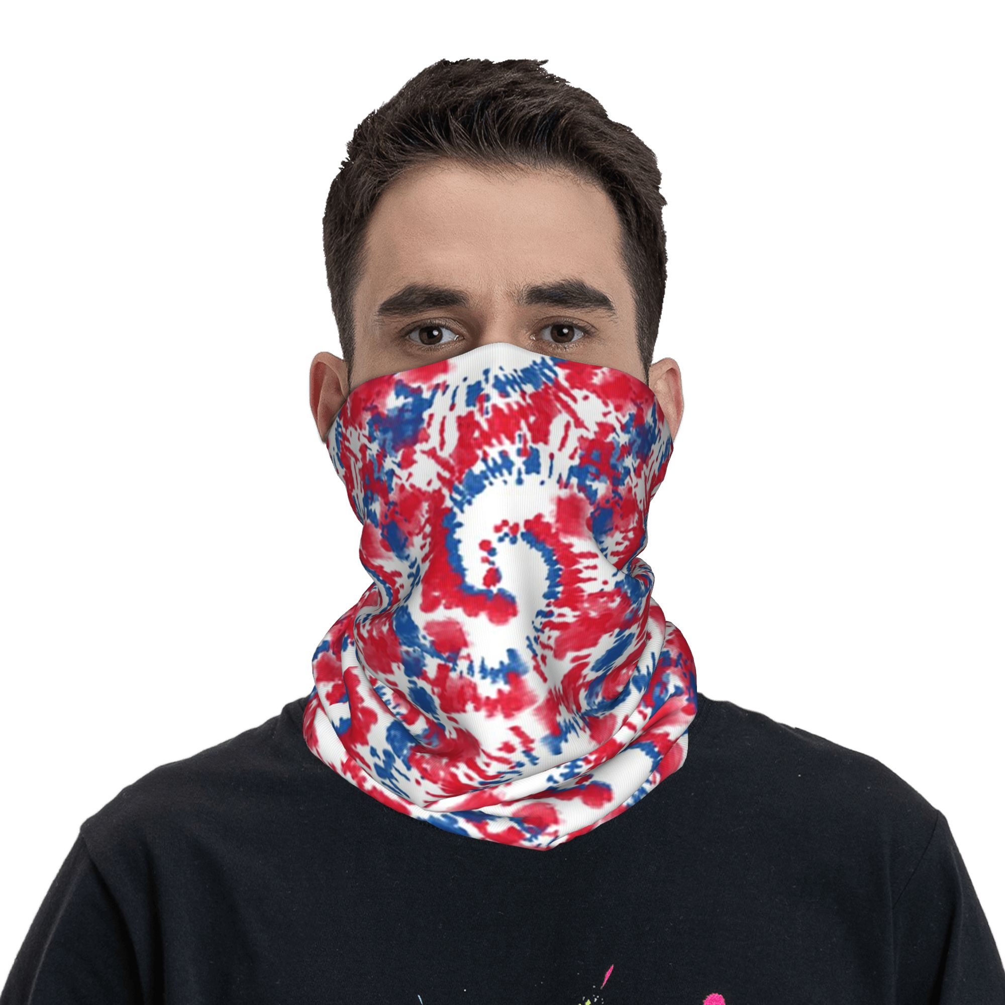 ผ้าพันคอแบบมัลติฟังก์ชั่น ลาย  - Shibori Tie Dye บทวิจารณ์และราคา